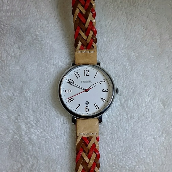 Fossil 14mm Leather Watch Strap Top 